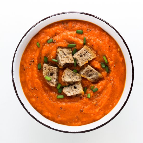 Spicy Roast Pumpkin Soup