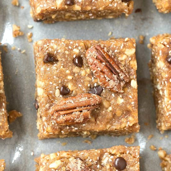No Bake Pecan Pie Bars