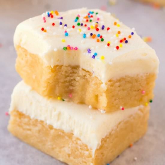 No Bake Sugar Cookie Bars