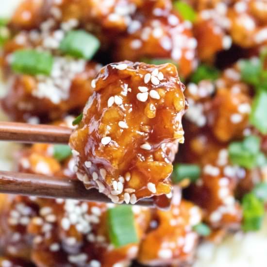 Homemade Crispy Sesame Chicken