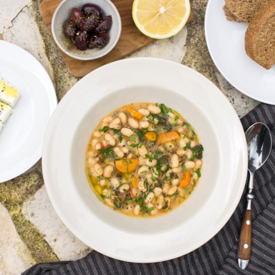 Traditional Greek Bean Soup