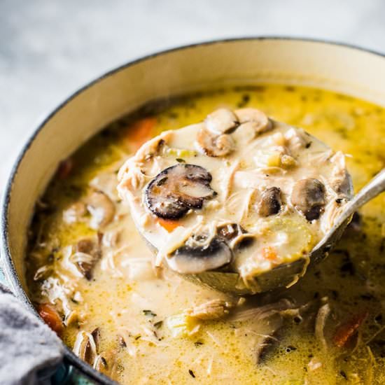Healthy Turkey Mushroom Soup