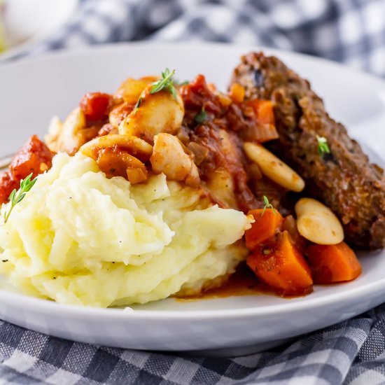 Vegetarian Sausage Casserole