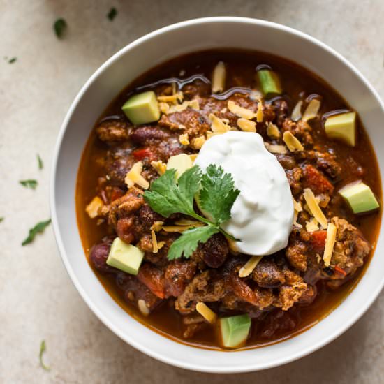 Instant Pot Turkey Chili