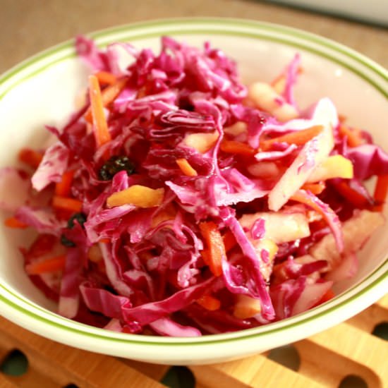 Purple Cabbage Coleslaw