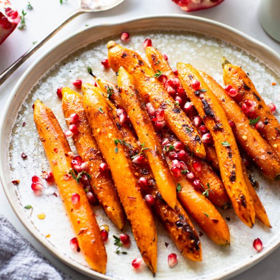 Maple Chili Roasted Carrots