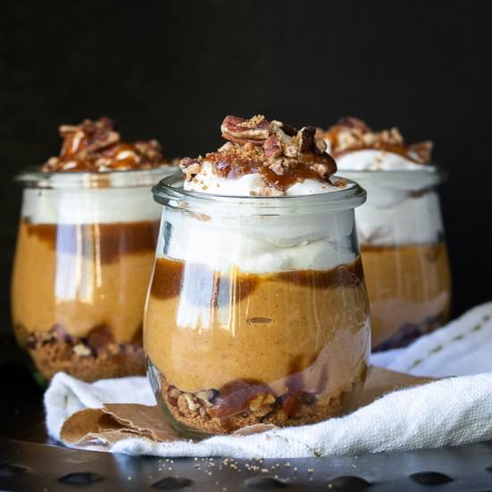 Vegan Layered Pumpkin Dessert