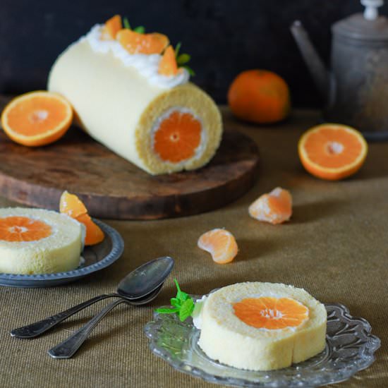 Tangerine swiss roll