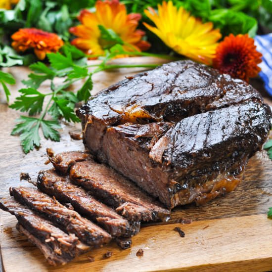 Balsamic Slow Cooker Roast Beef