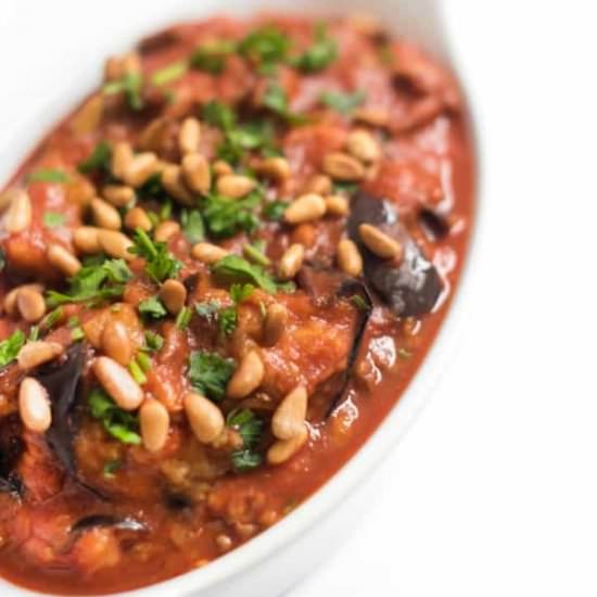 LEBANESE BAKED EGGPLANT