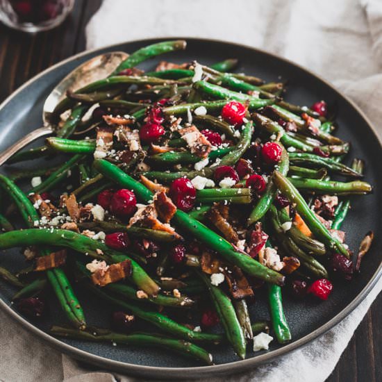 Green Beans with Cranberries