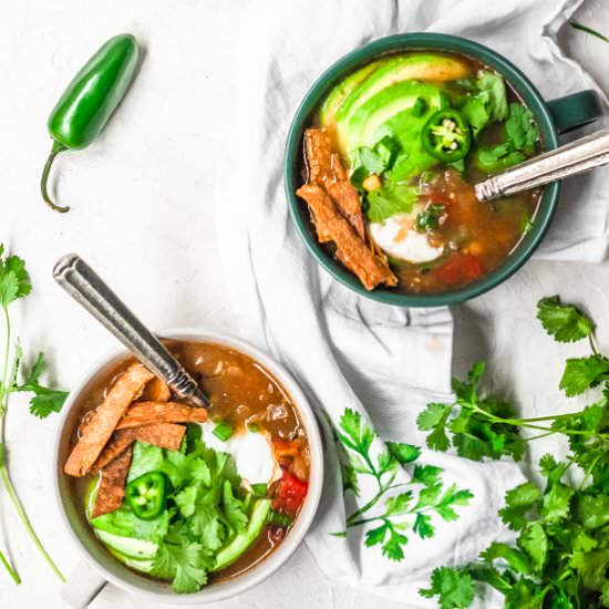 Spicy verde soup