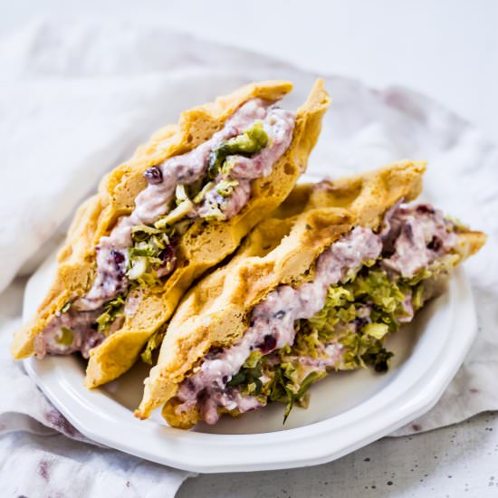 Sweet Potato Waffle Sandwiches