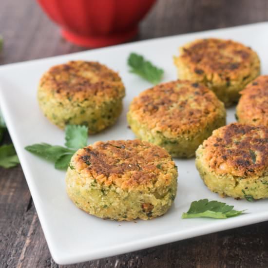 Dijon Chickpea Fritters