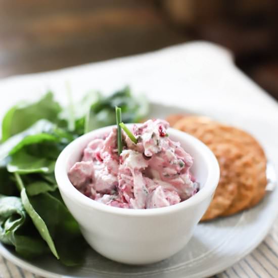 Leftover Cranberry Turkey Salad