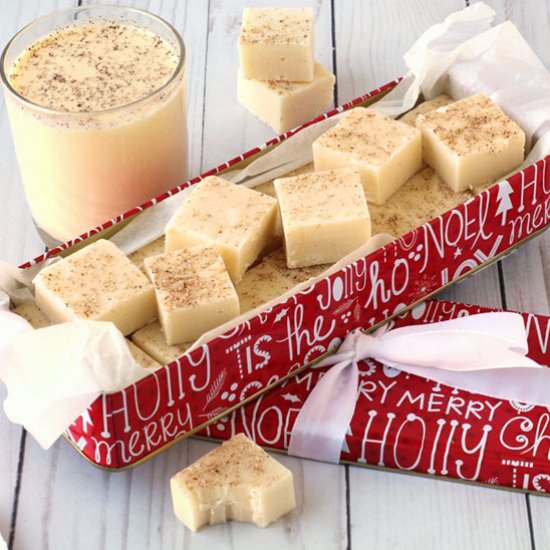 Eggnog Fudge