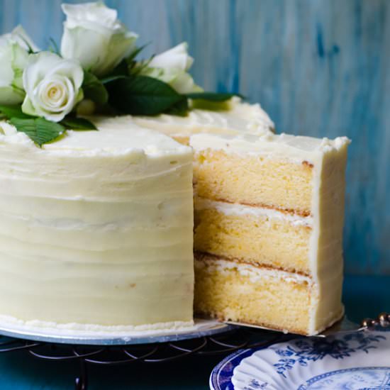 Lemon and Elderflower Cake