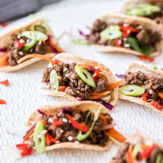 Mini Korean Beef Tacos