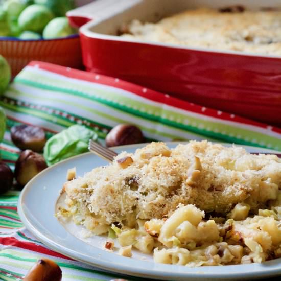 Brussels Sprouts Macaroni Cheese