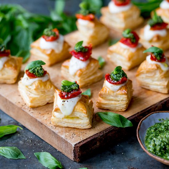 Caprese Pastry Bites