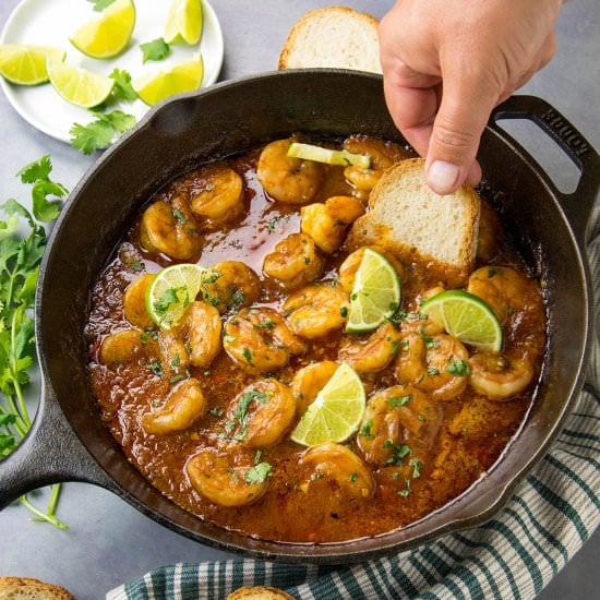 Shrimp in Chipotle-Tequila Sauce