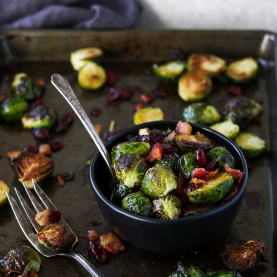Roasted Brussels Sprouts with Bacon