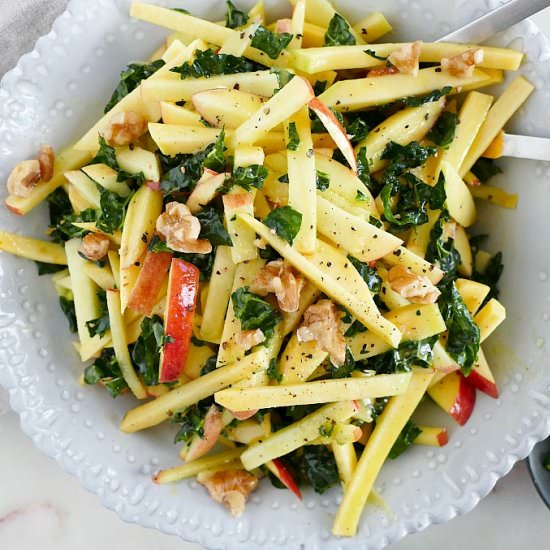 Raw Rutabaga Salad with Apples