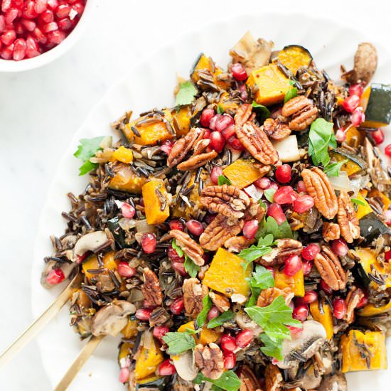 Wild Rice Salad with Brown Butter