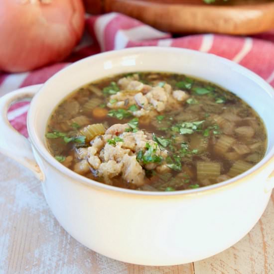 Instant Pot Turkey Soup & Dumplings