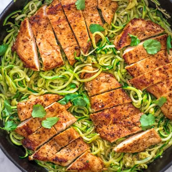 QUICK & EASY CHICKEN AND ZOODLES