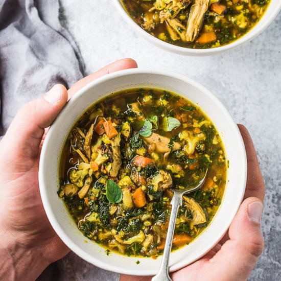 Curried Chicken Cauliflower Rice