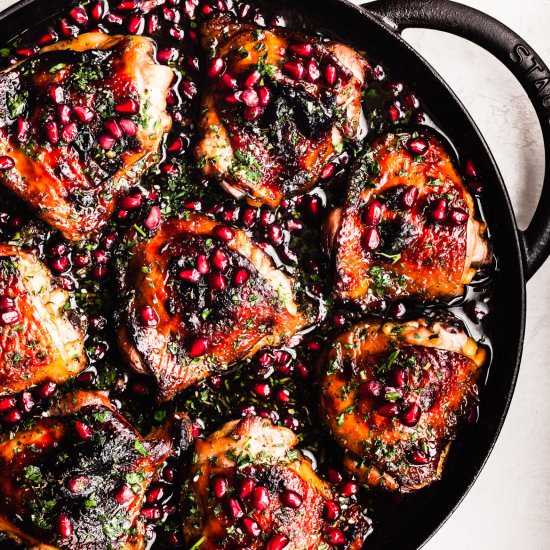 Pomegranate Skillet Chicken