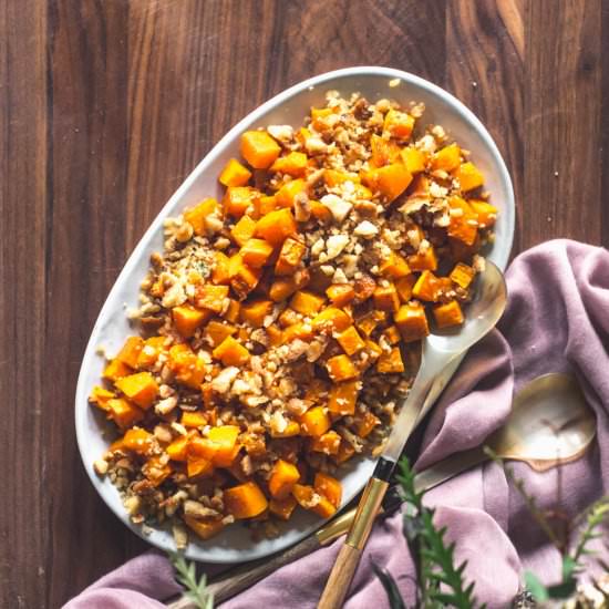 Sage Bread Crumbs Butternut Squash