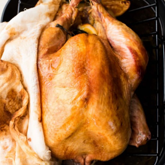 No Baste Cheesecloth Turkey