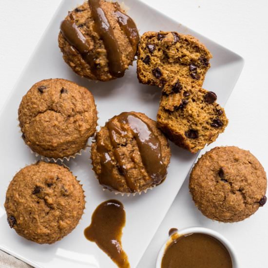 Vegan Pumpkin Chocolate Muffins
