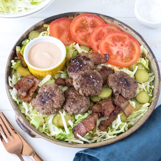 Bacon Cheeseburger Salads