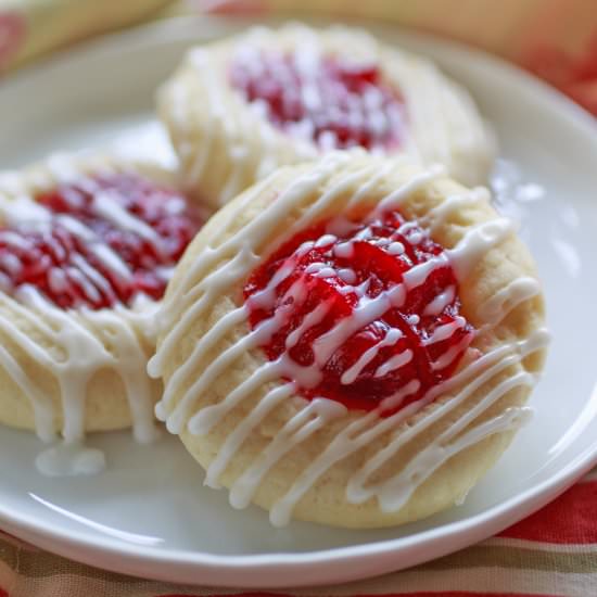 Cranberry Orange Thumbprint Cookies