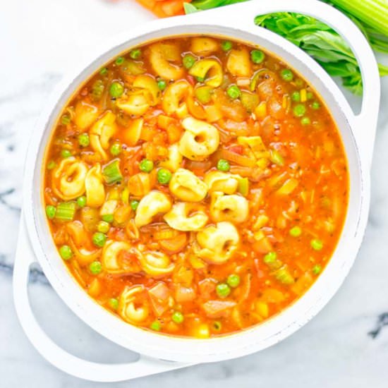 Minestrone Tortellini Soup