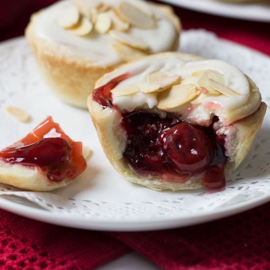 Cranberry Cherry Tarts with Almond