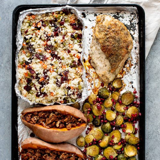 Sheet Pan Paleo Thanksgiving Dinner