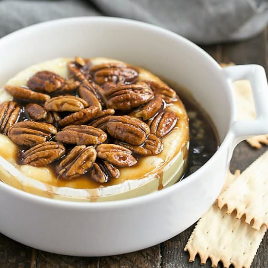 Kahlua Caramel Baked Brie