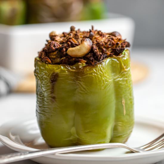 Curried Lentil Stuffed Peppers