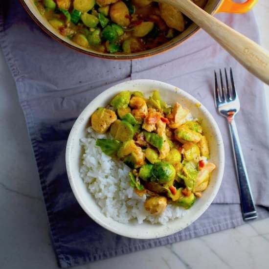 Bacon Brussels Sprouts & Chicken