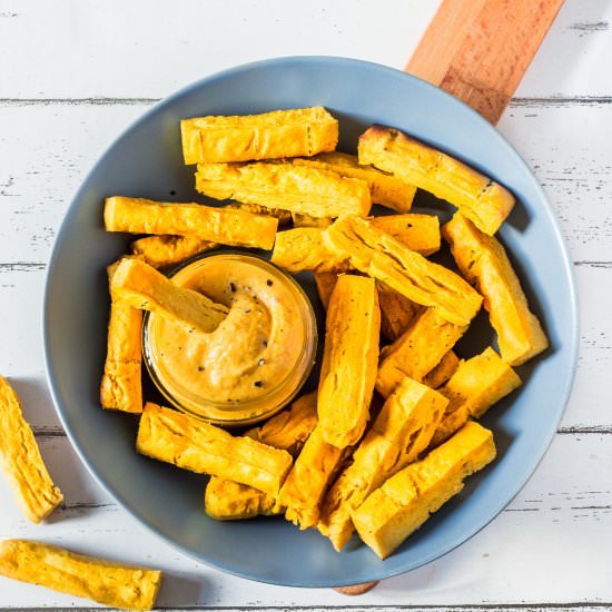 Baked Chickpea French Fries