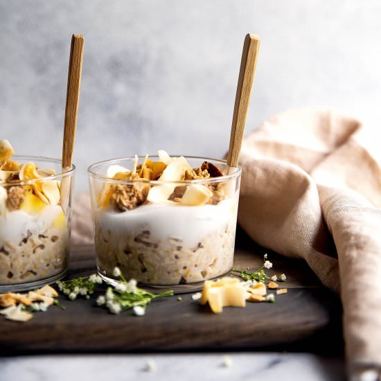 Mango Banana Overnight Oats
