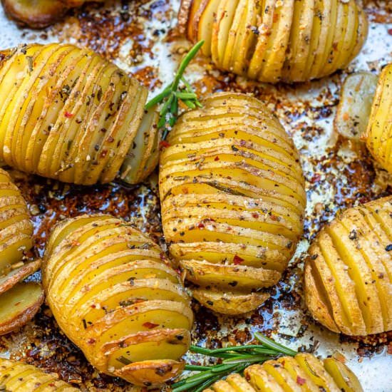 Garlic Butter Hasselback Potatoes