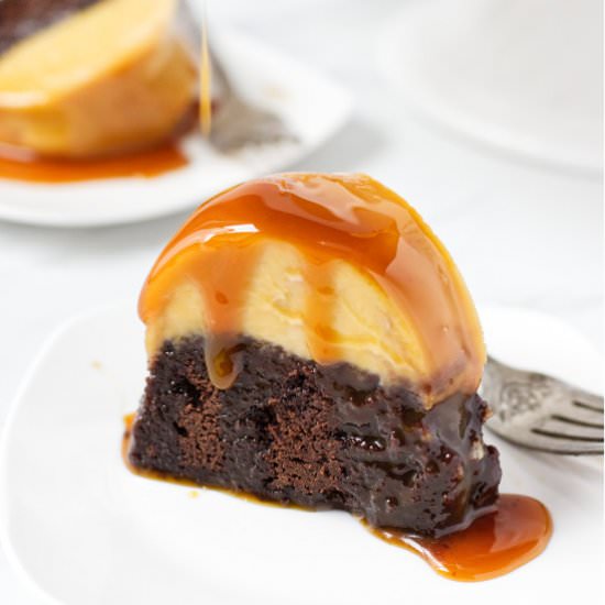 chocoflan cake