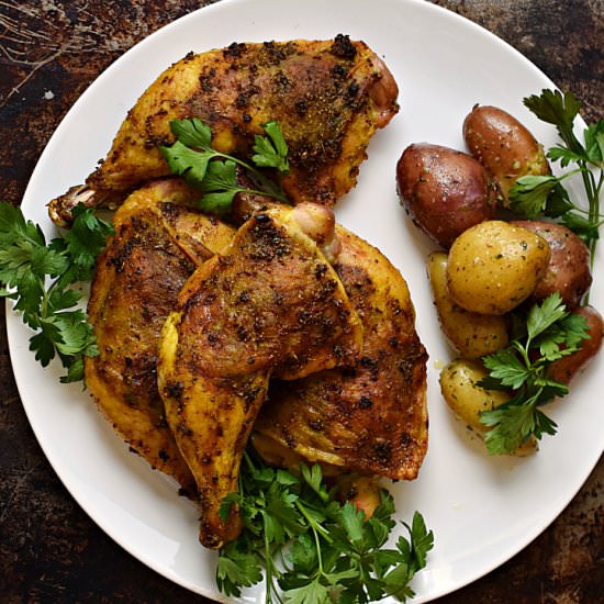 Indian-Spiced Roast Chicken