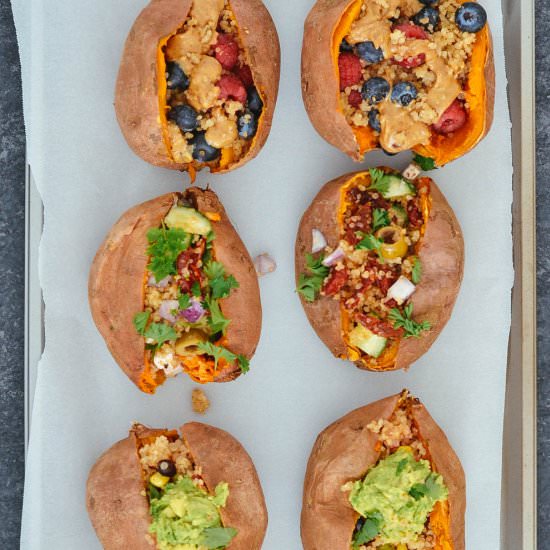 Quinoa Stuffed Sweet Potatoes