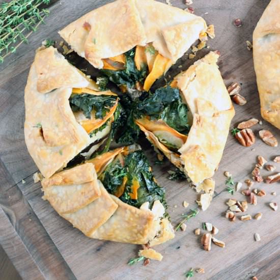 Sweet Potato, Apple & Kale Galette